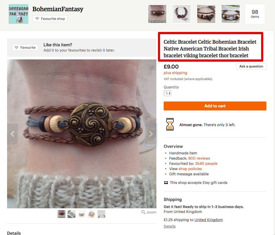 product listing title marketplace seo