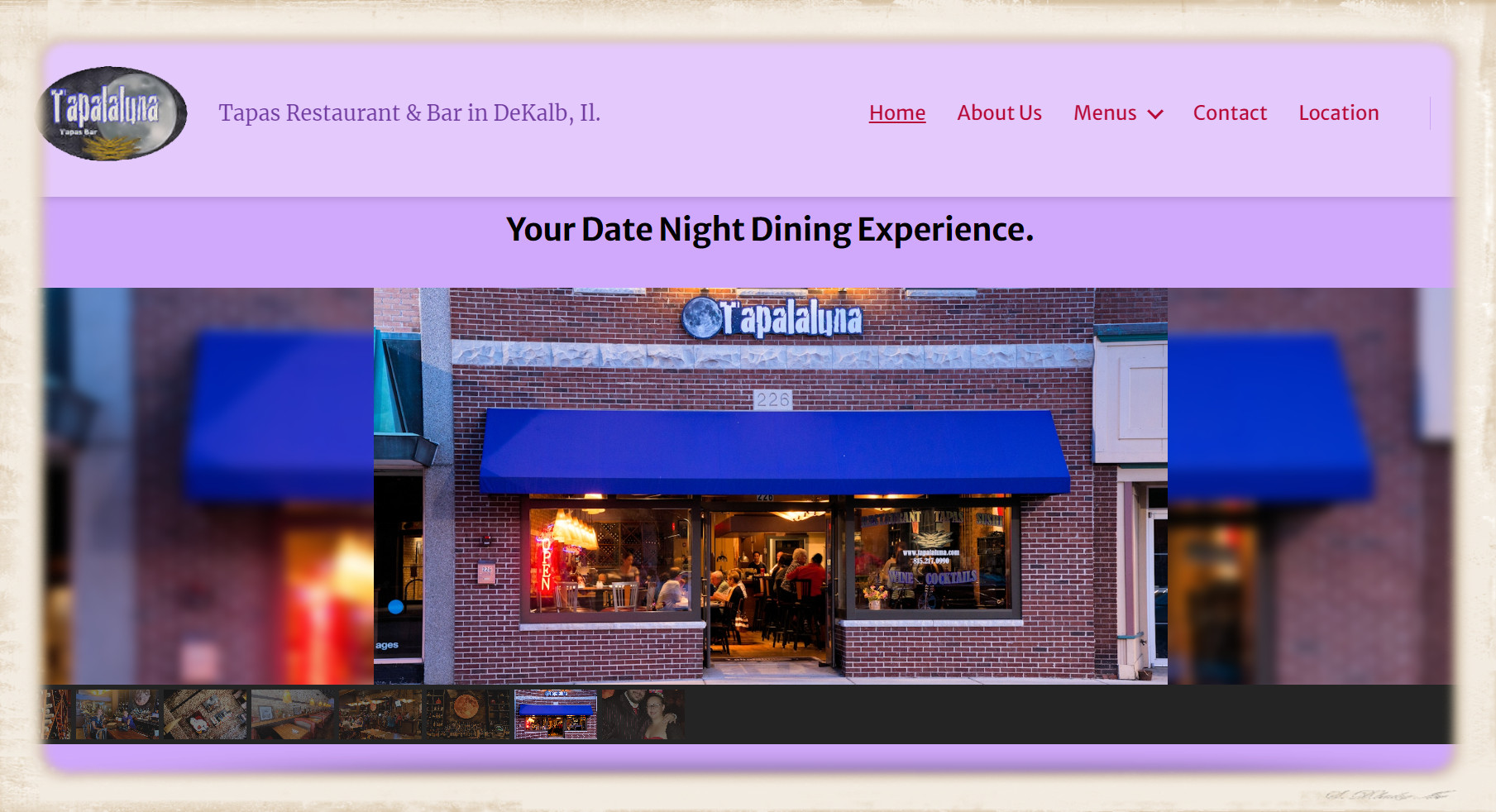 Tapalaluna Date Night Dining